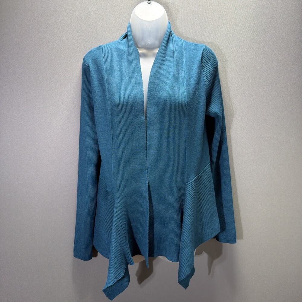 Verve Ami Cardigan Sweater Women's Size XL Turkish Spruce Open Front New W Tags